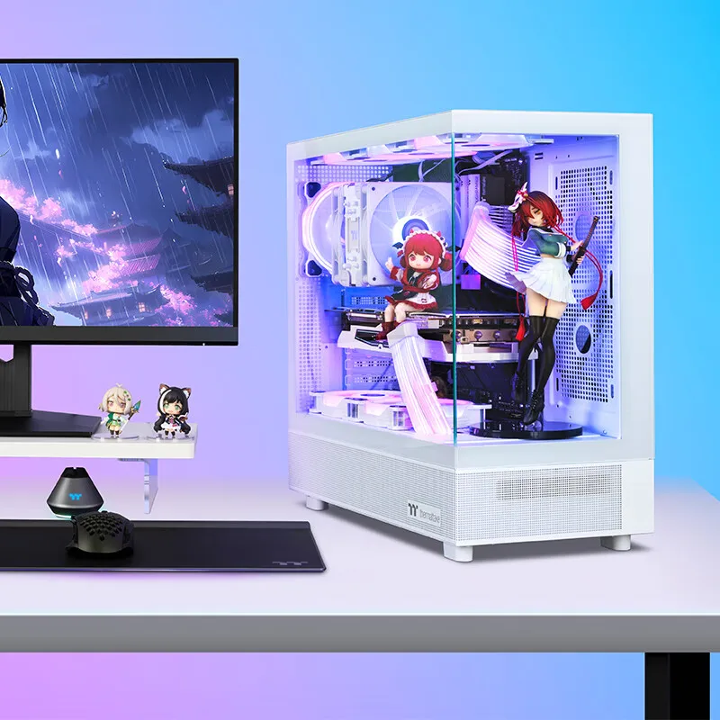 PC Case Chassis Computer Support ATX Motherboard 360 Water Cooling 9 Fan Thermaltake Steel Shadow S Sea