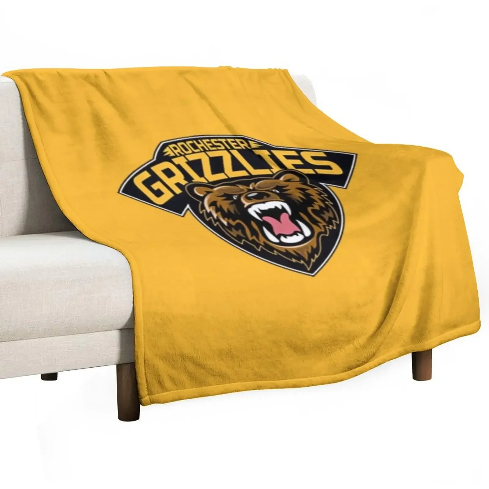 

Rochester Grizzlies Throw Blanket Flannels sofa bed Stuffeds Blankets