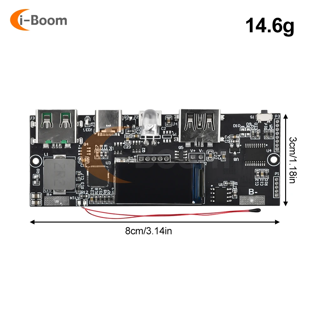 18650 DIY      , ȣ LED ÷ , QC3.0 QC4.0  USB 5A PD   
