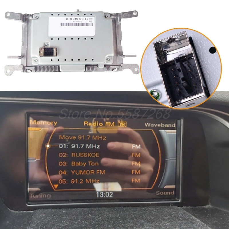 멀티미디어 디스플레이 유닛, LCD 스크린, GPS 탐색 모니터, 8T0919603G E F, 아우디 A4, B8, A5, Q5, 2010, 2012, 2015, MMI, 6.5 인치, 8T0, 919, 60