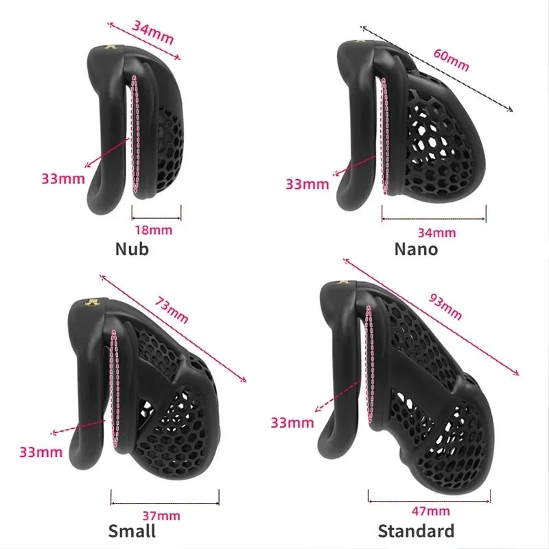 Penis Chastity Cage Chastity Lock Sex Toy Chastity Cage Accessory Penis Cock Ring New Male Chastity Cage Embedded Small Lock 정조대 Soft Silicone Catheter 4 Size Cock Rings Adult Abstinence Sex Toys