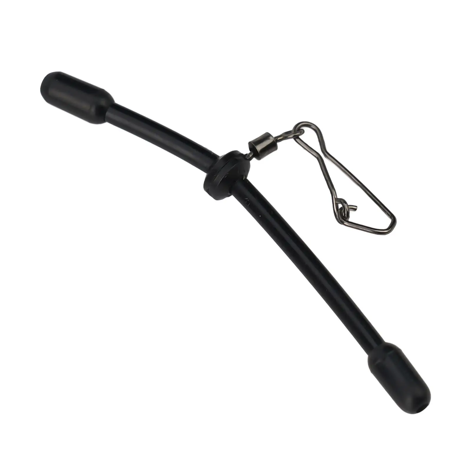 5 Stück Angeln Anti-Feeder Boom Spacer mit Druckknöpfen Balance Connector Tackle Rolling Swivel Snaps Balance Connector – Detail 14