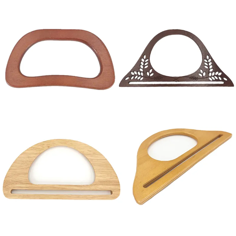 

D Shape Bag Handles DIY Replacement Handbag Tote Handles Purse Bags Bag Straps Wooden Bag Handle Accessories Handbag Tote Tool