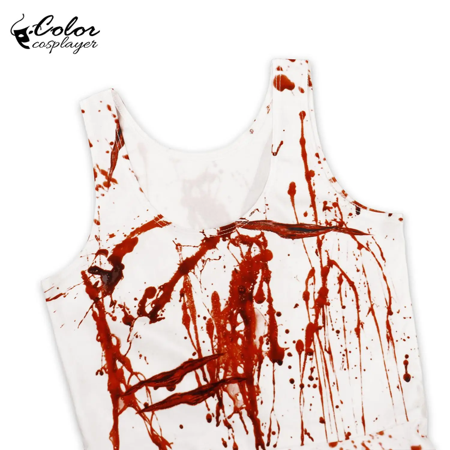Color Cosplayer Scary Women Halloween Dress Gothic Party Cosplay Costume Terror Adult Party Outfit Sexy Day of The Dead Dress