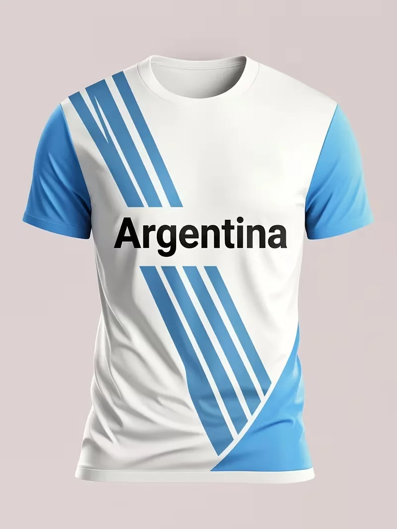 Magliette da Uomo 2026 con Grafica Calcistica, T-Shirt Casual per Tifosi, Abbigliamento Sportivo alla Moda, Maglia del Brasile - Image 4