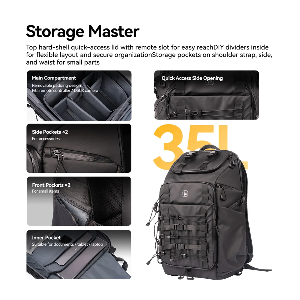 Waterproof Large Capacity Travel Backpack for RC FPV Racing Drone Quadcopter