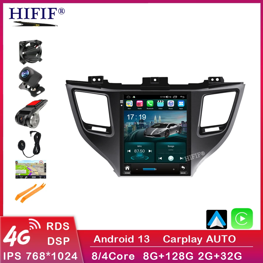 

Car Stereo For Hyundai Tucson 3 2015-2018 Multimedia Video 2 Din DSP Multimedia Video Player Carplay Autoradio GPS