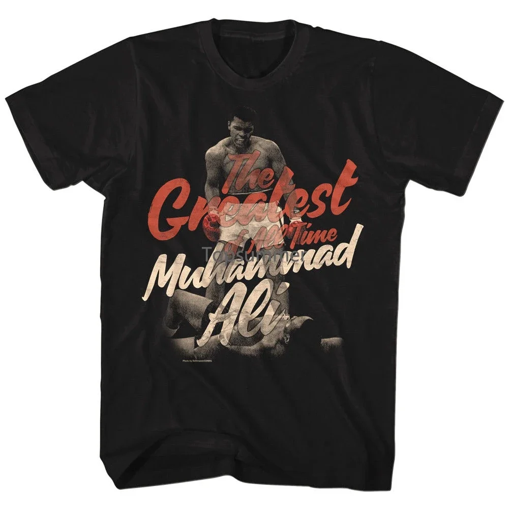 

Muhammad Ali Great Black Men'S Adult Short Sleeve T-Shirt 100% Cotton Short Sleeve Summer T Shirt Hot Cheap Men'S