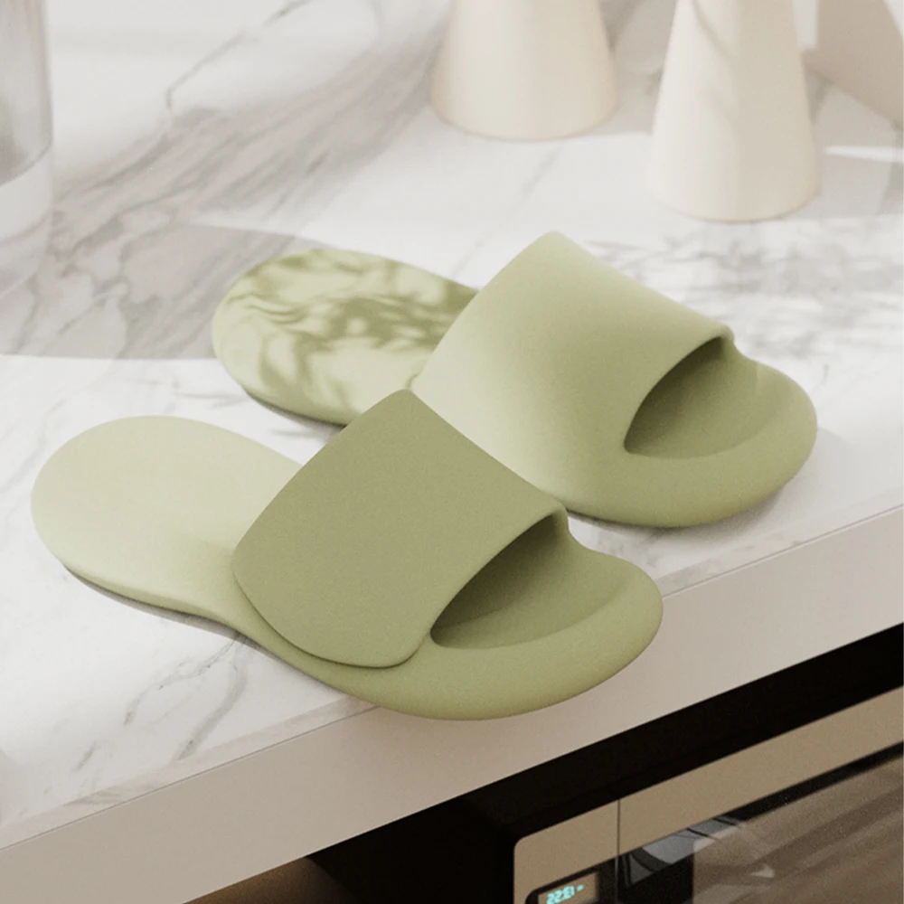 ZHIDA Household Bathroom Bath Couple EVA Slippers Home Shoes Home Indoor Bathroom Bathing Women Men Slippers Thick Bottom Shoes 4