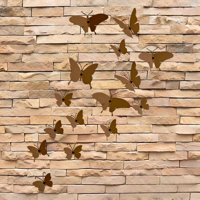 15PCS 3D Metal Butterfly Wall Decor 6