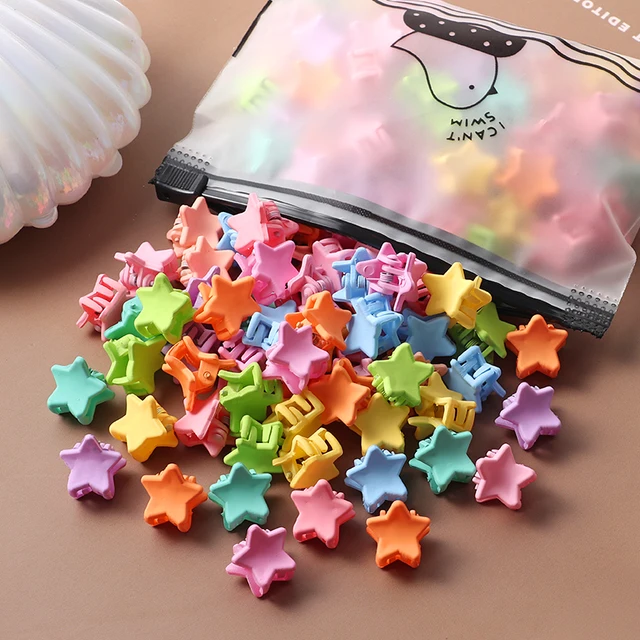 40Pcs Girls Colorful Hair Clips Flower Star Mickey Cute Small Hair Claws Kids Sweet Hairpins Cartoons Fashion Hair Accessories style-7