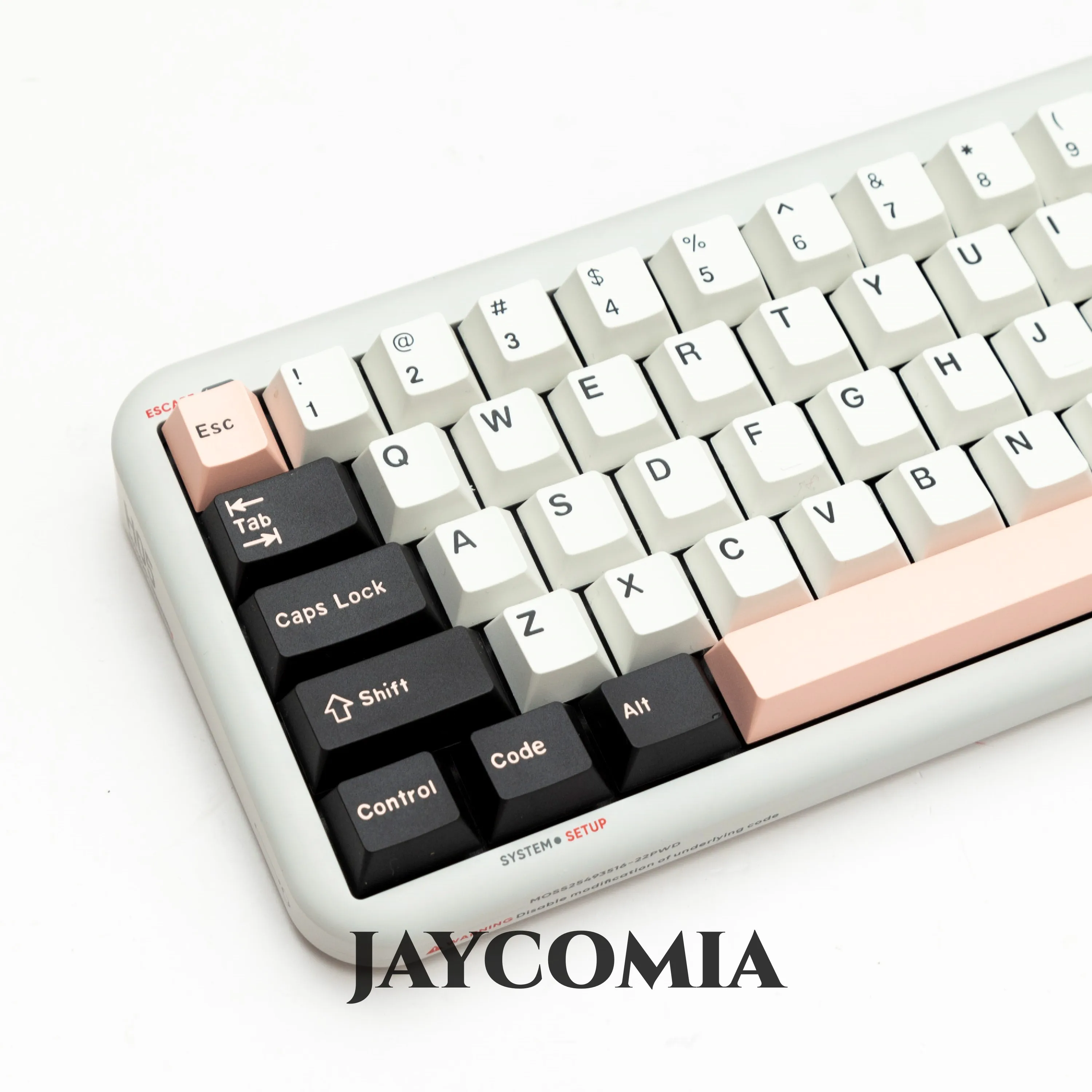 Gmk Olivia-teclado Mecânico para Jogos Pbt Tiro Duplo Perfil Cereja Preto Branco Conjunto de 61 Teclas Interruptores mx 173 Teclas Alice