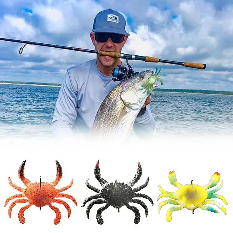 UltraRealistic Smash Crab Lure Artificial Crab Lure Bait 3D Simulation