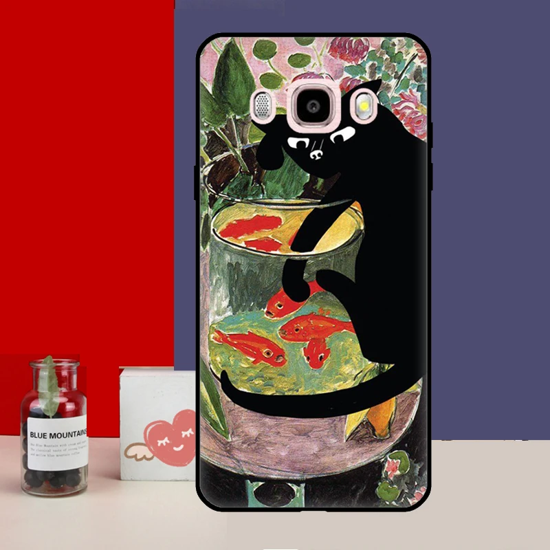 Black Cat Cartoon Cute Phone Case – Stylish and Protective Cover