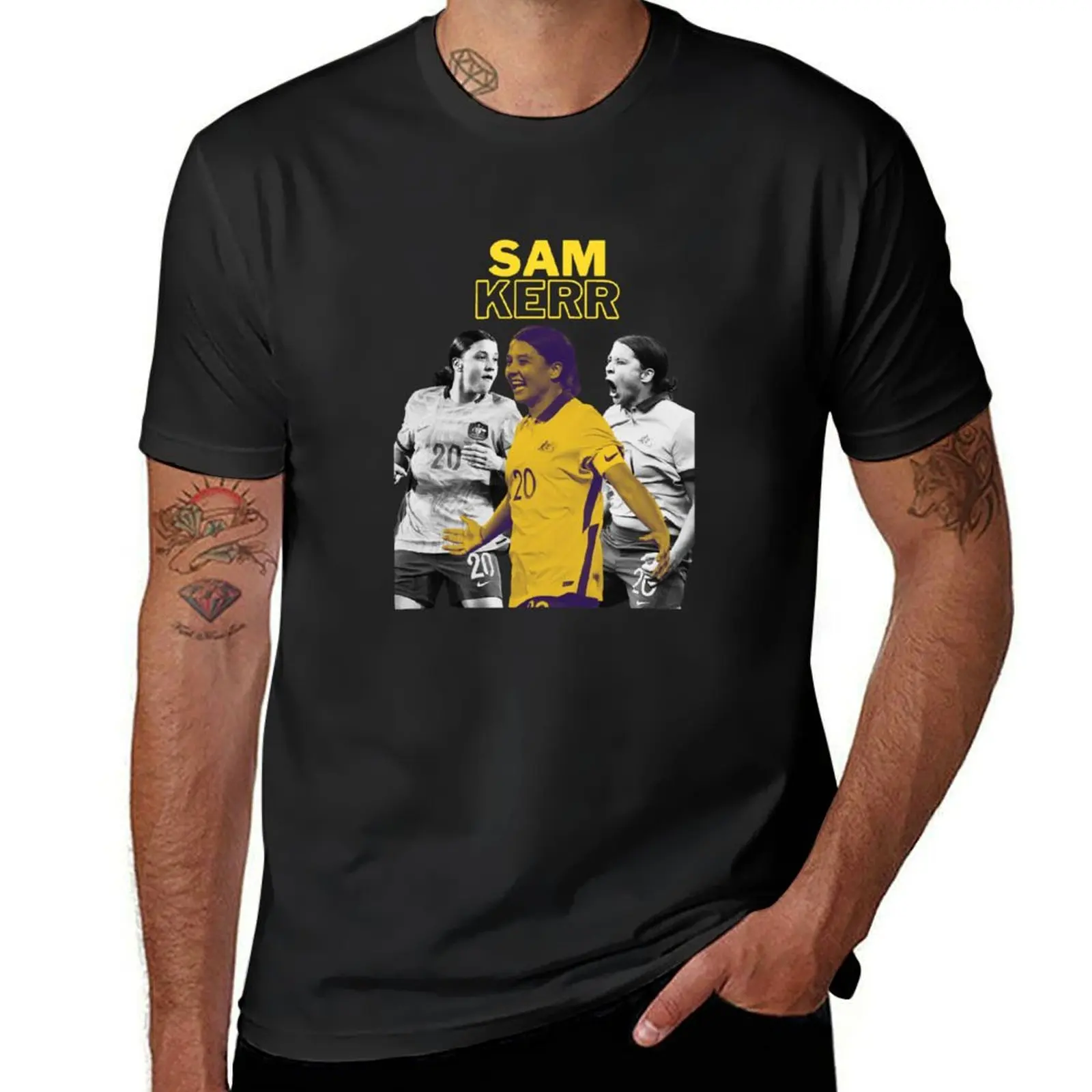 

Sam Kerr I Matildas T-shirt tees oversizeds blacks animal prinfor boys mens plain t shirts