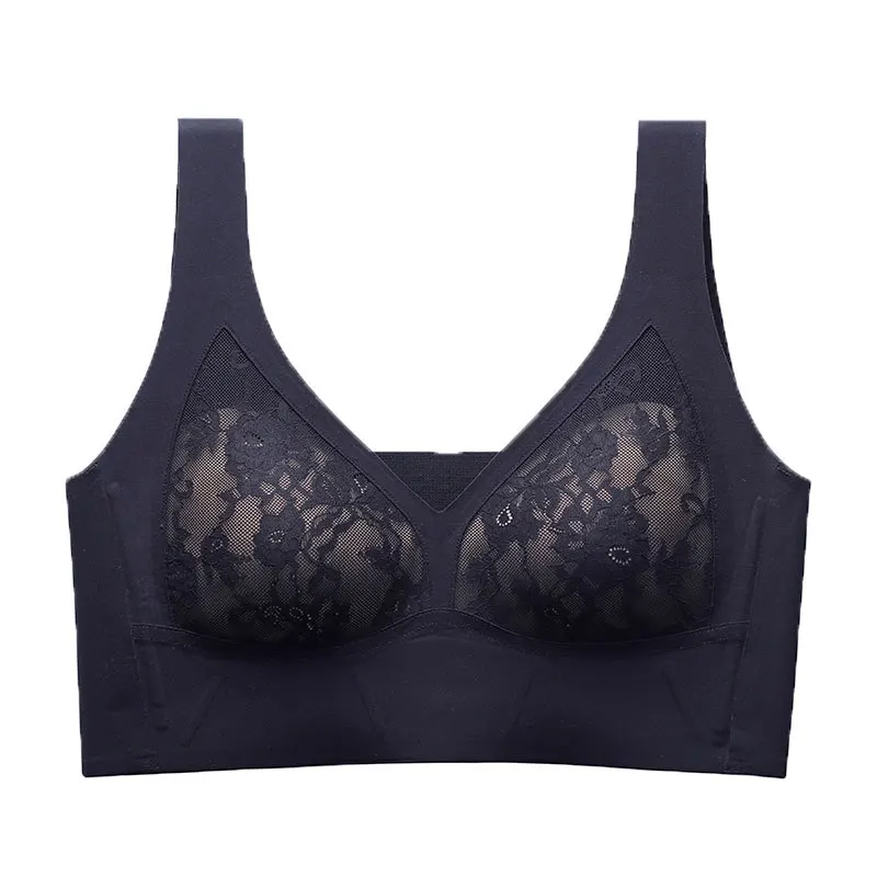 

Женский кружевной бюстгальтер с чашками пуш-ап, размеры 3XL, 5XL, 6XL