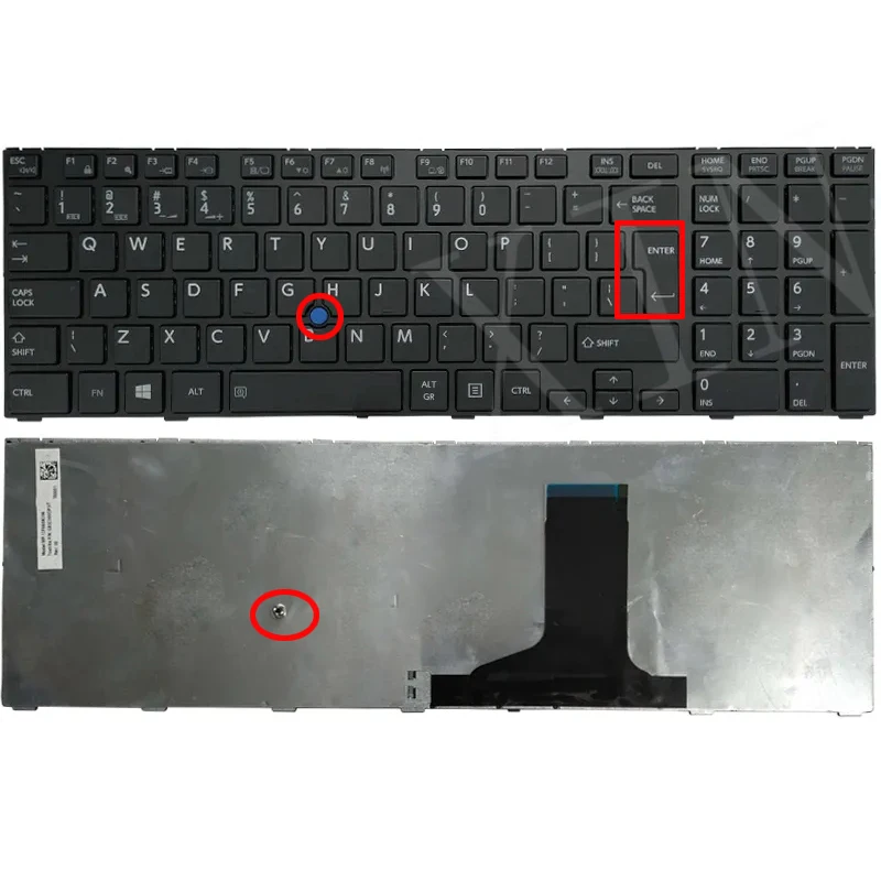 

UI English Laptop Keyboard For Toshiba Tecra W50-A W50-A-102 W50-A-115 W50-A-10J A50-A with pointing stick