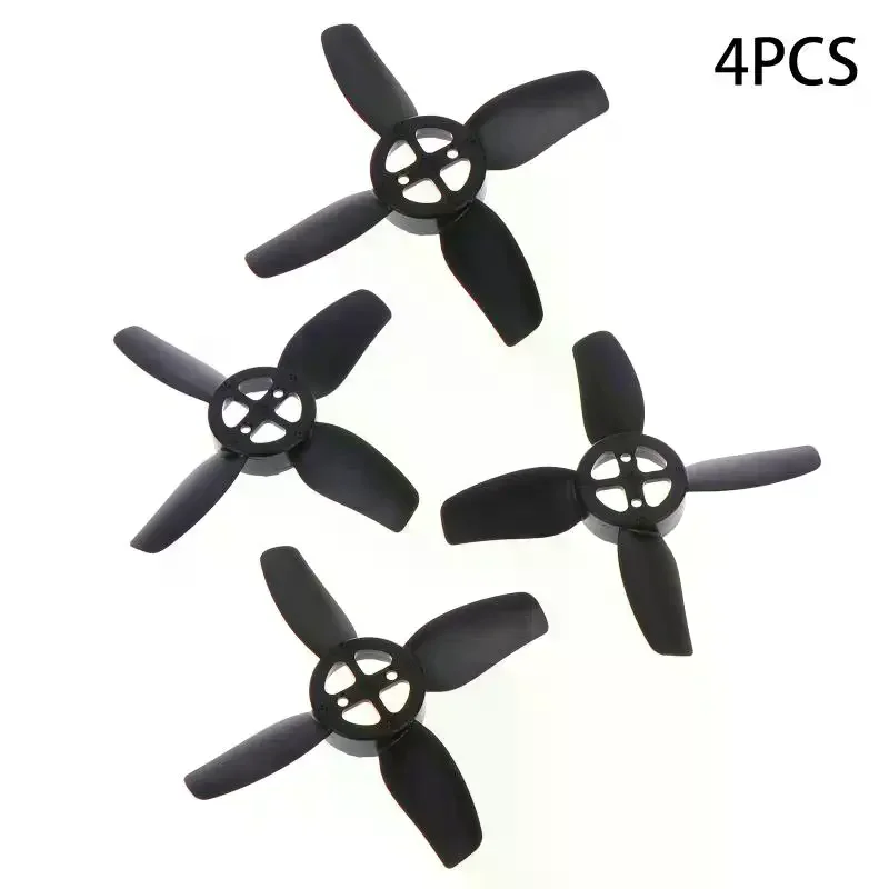 Lot de 4 hélices de drone FPV micro, 7,3 cm, plastique noir, vue de côté