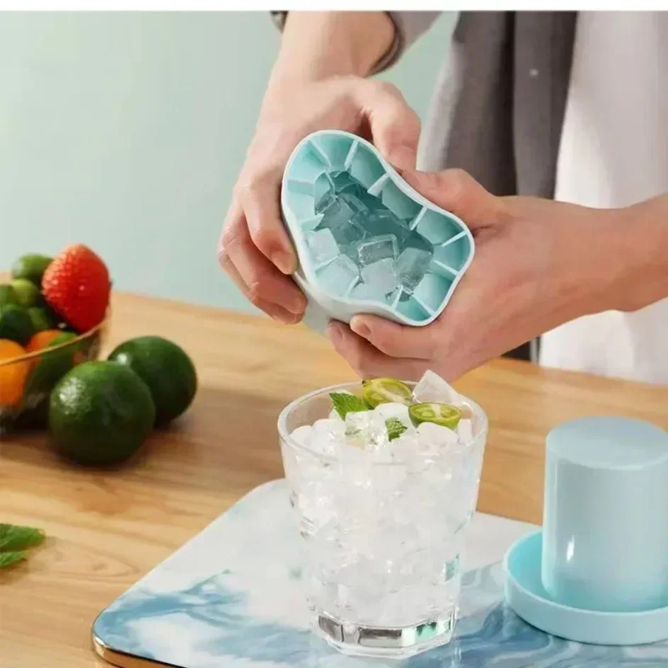Description Picture 6 of itemCreative Silicone Ice Cube Mold Round Ice Bucket DIY Homemade Freeze Maker for Refrigerator Summer Use