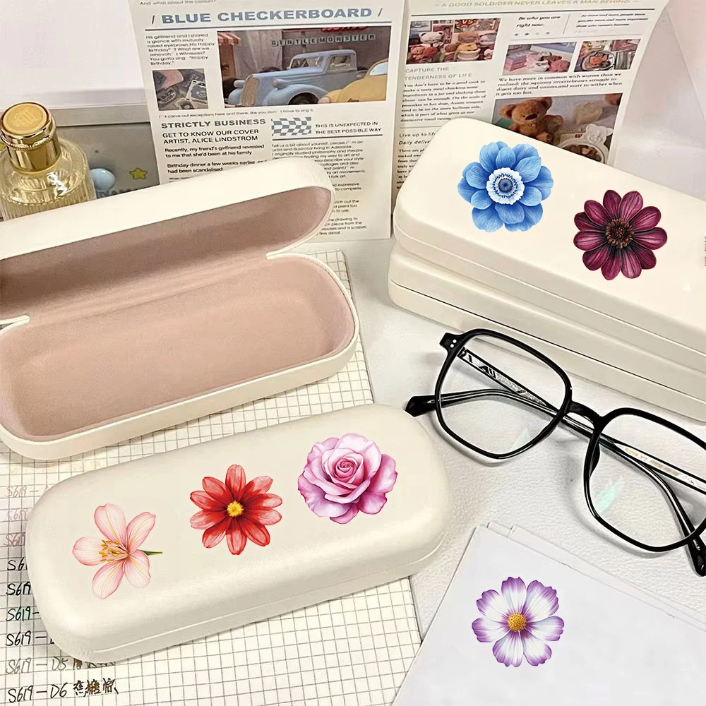 50 قطعة ملصقات الزهور خمر الجمالية DIY بها بنفسك ا...