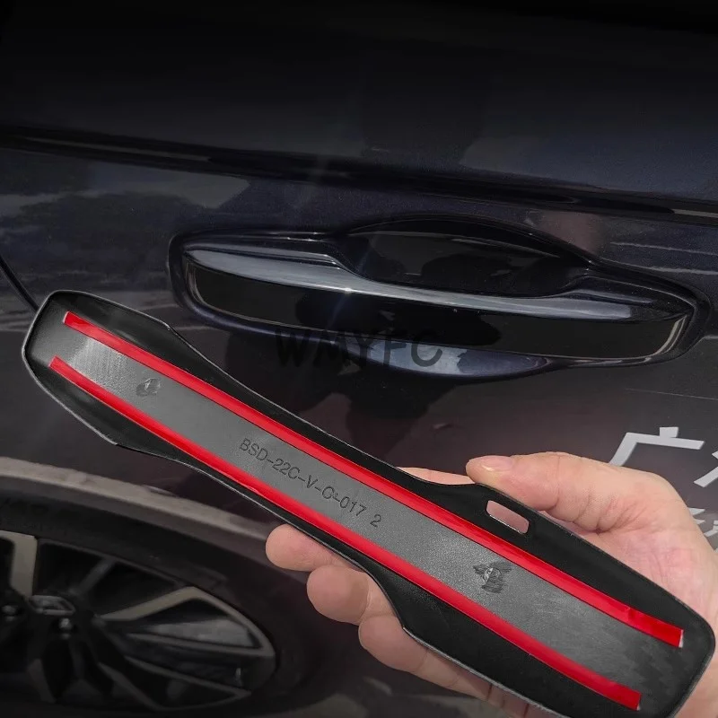 For Honda 11th Generation Accord ABS Front Rear Car Exterior Door Handle Protective Cover Bowl Cup Frame Trim