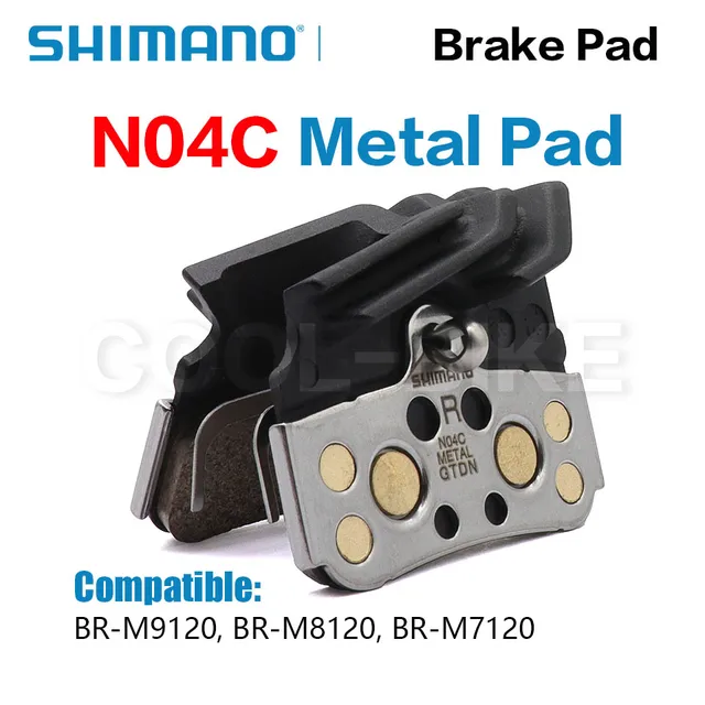 Shimano N04c Disc Brake Pads Grey Metalic Size 1x Shimano XTR MTB