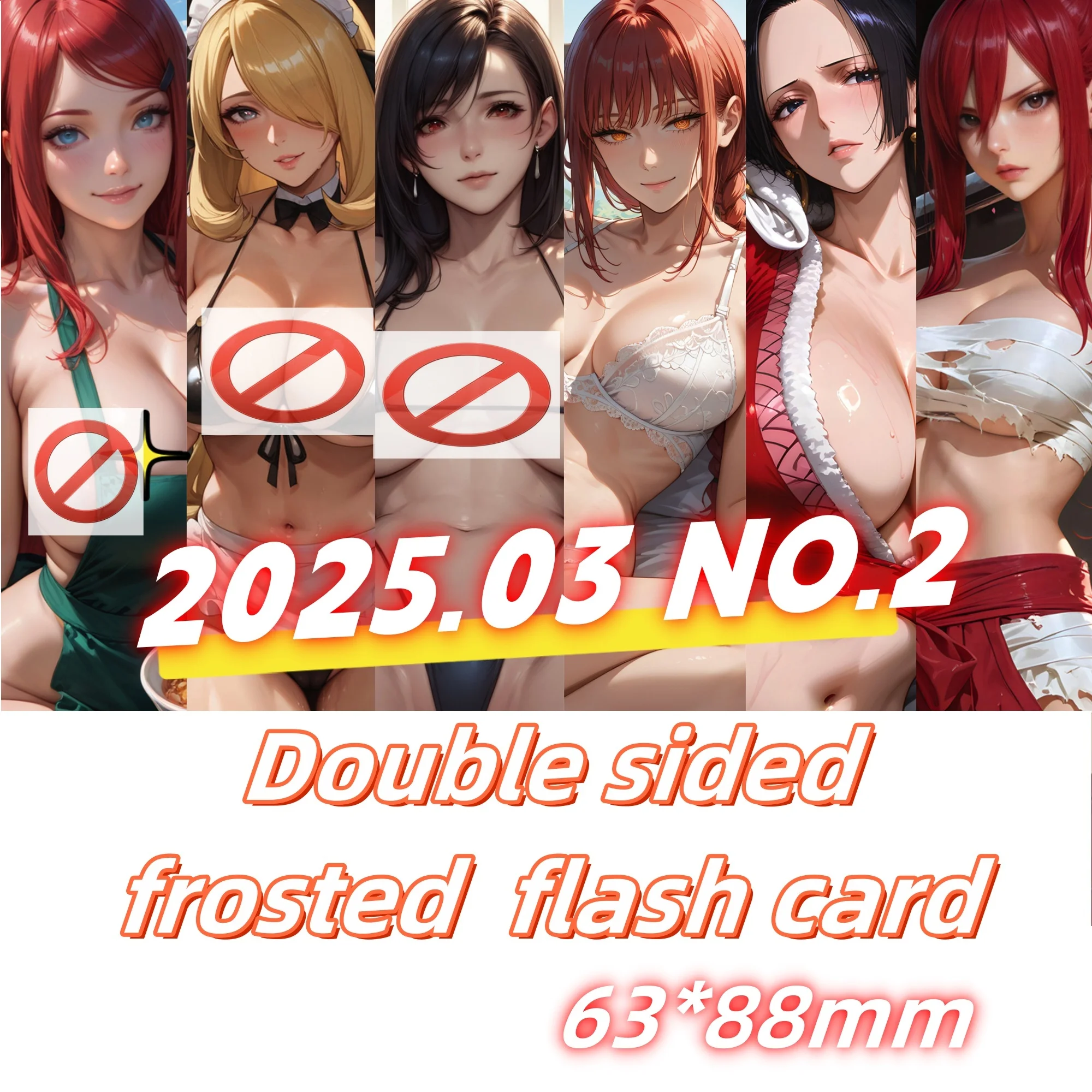250302 Kushina Sc&aacute;thach Erza Scarlet Boa&middot;Hancock Nami Robin Perona Makima Acg Flash Cards 63*88mm card games,playing cards