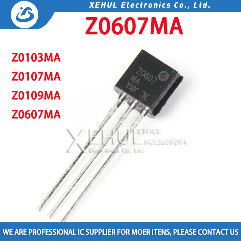 

10-100PCS Z0607 0607 TO-92 Z0607MA TO92 Triacs 0.8 Amp 600 Volt new original