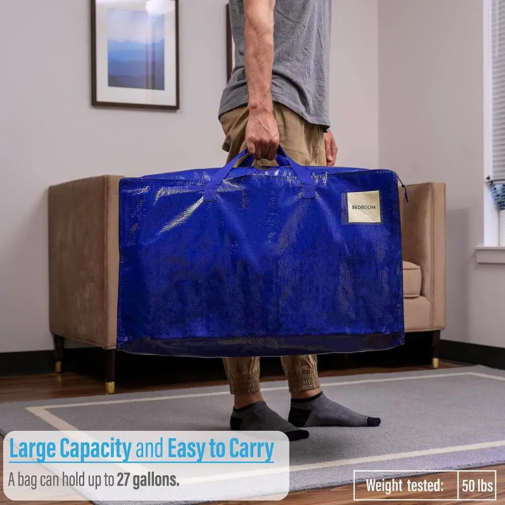 Heavy Duty Extra Large Travel Storage Bags Moving Bag Backpack Straps  Strong Handles Storage Totes Luggage Bag Toy Organizer