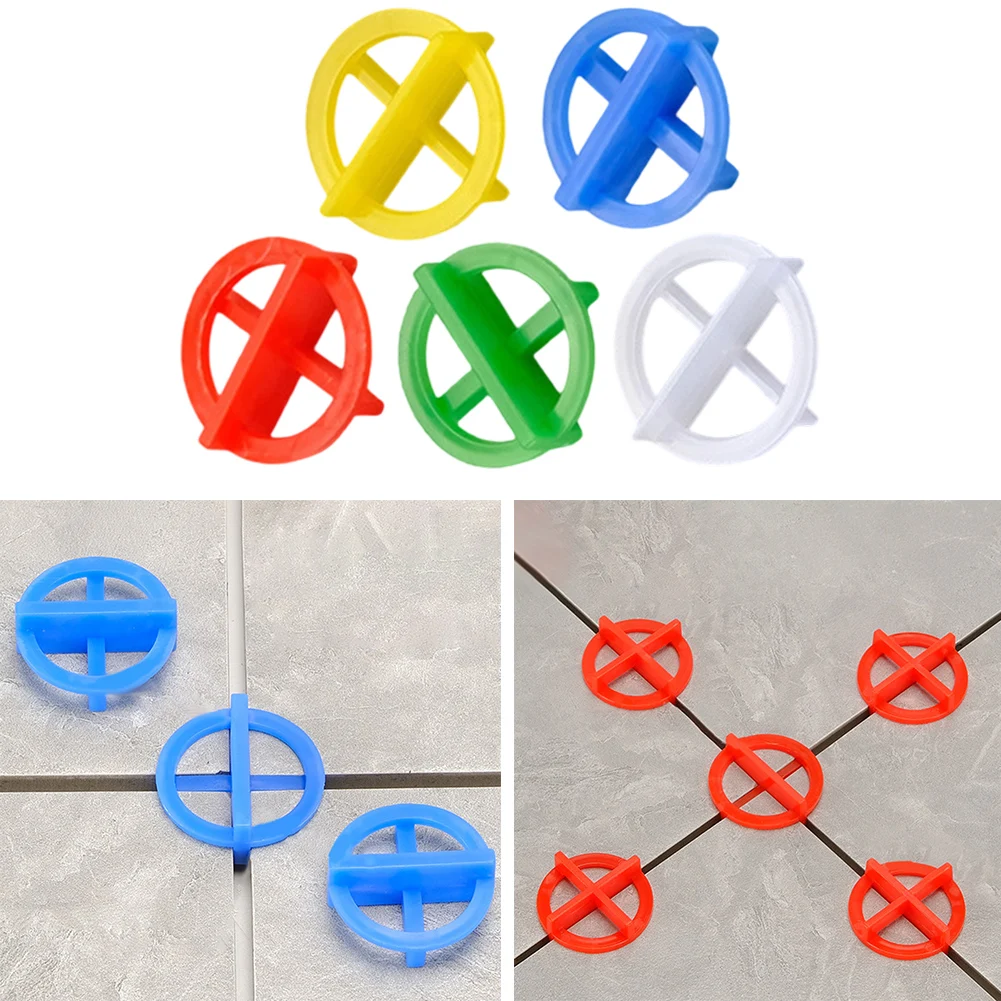 100 Stück Fliesen-Nivelliersystem-Clips, Abstandshalter, Keil für die Installation von Boden-, Wandfliesen mit Kunststoffgrößen von 1 bis 3 mm – Detail 8
