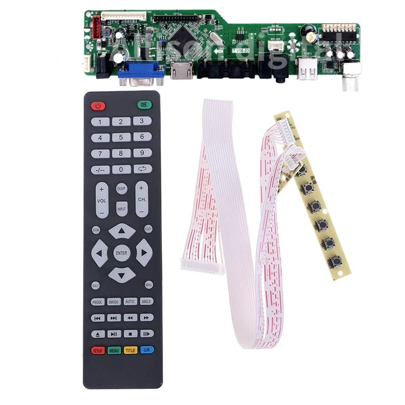 M185BGE-L10 M185BGE-L21 L22 L23 TV+HDMI+VGA+AV+USB LCD LED 스크린 컨트롤러 보드 드라이버 30핀 Lvds용 새 모니터 키트