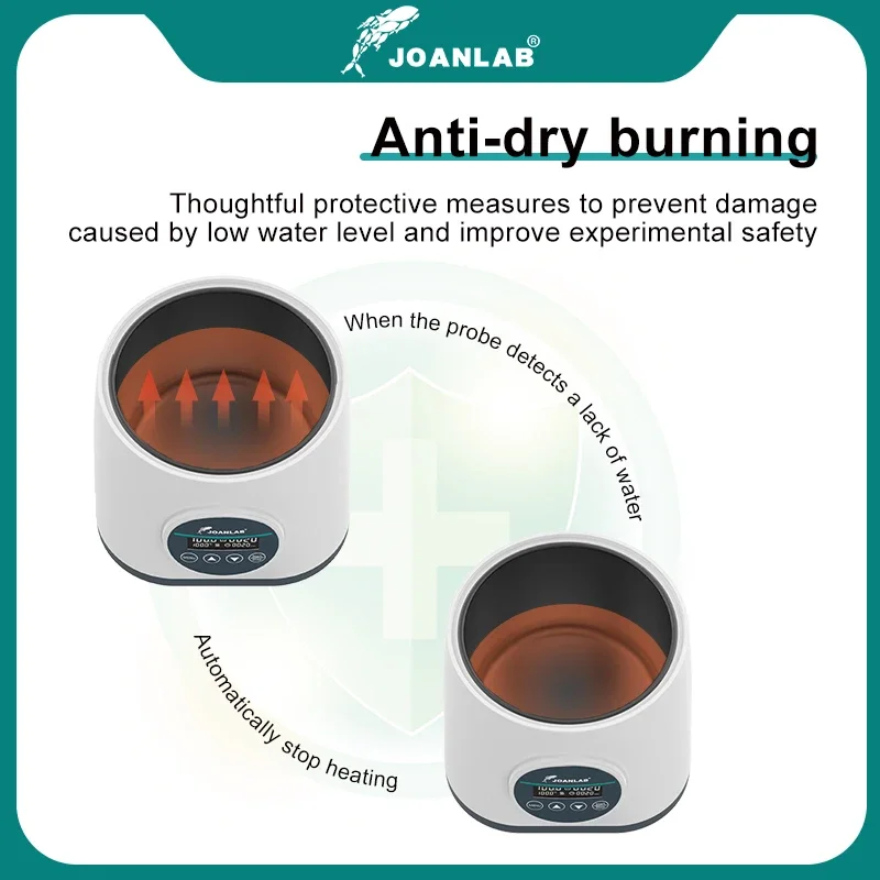 JOANLAB Water Bath Laboratory Constant Temperature Digital Display Anti-dry Burning Function 2L 110/220V