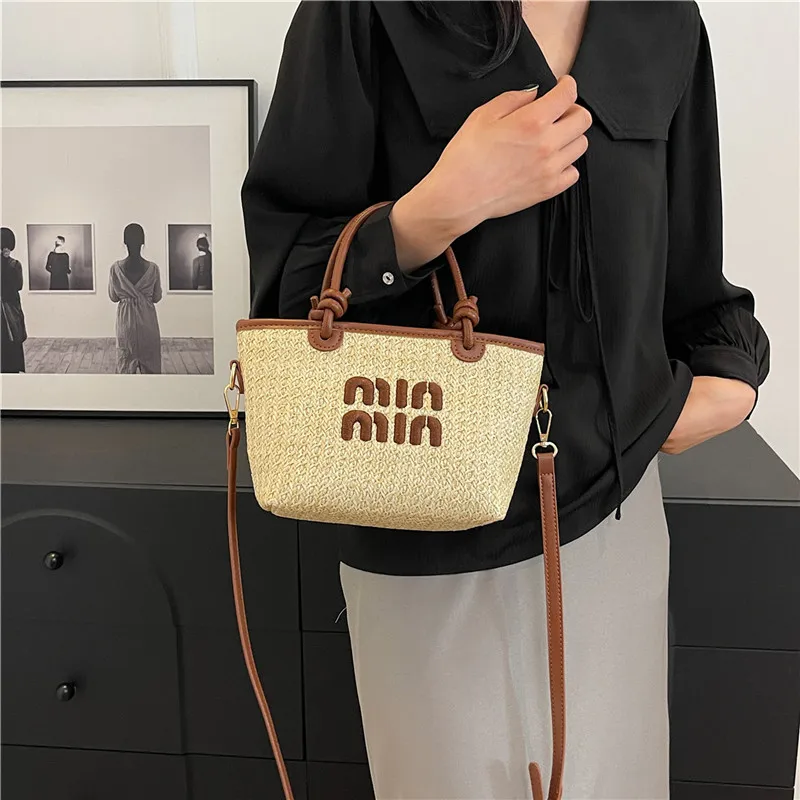 

Новинка 2024, летняя женская пляжная сумка в богемном стиле, дизайнерская сумка через плечо, милые кошельки и сумочки