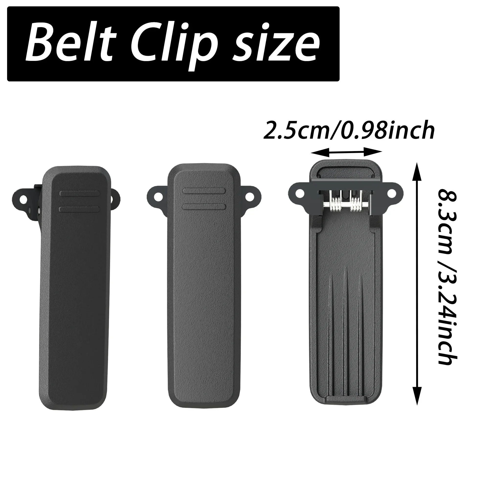 Premium Belt Clip Set for Two-Way Radios - Durable Back Clamp Support for Walkie Talkie Accessories (1/5/10PCS)