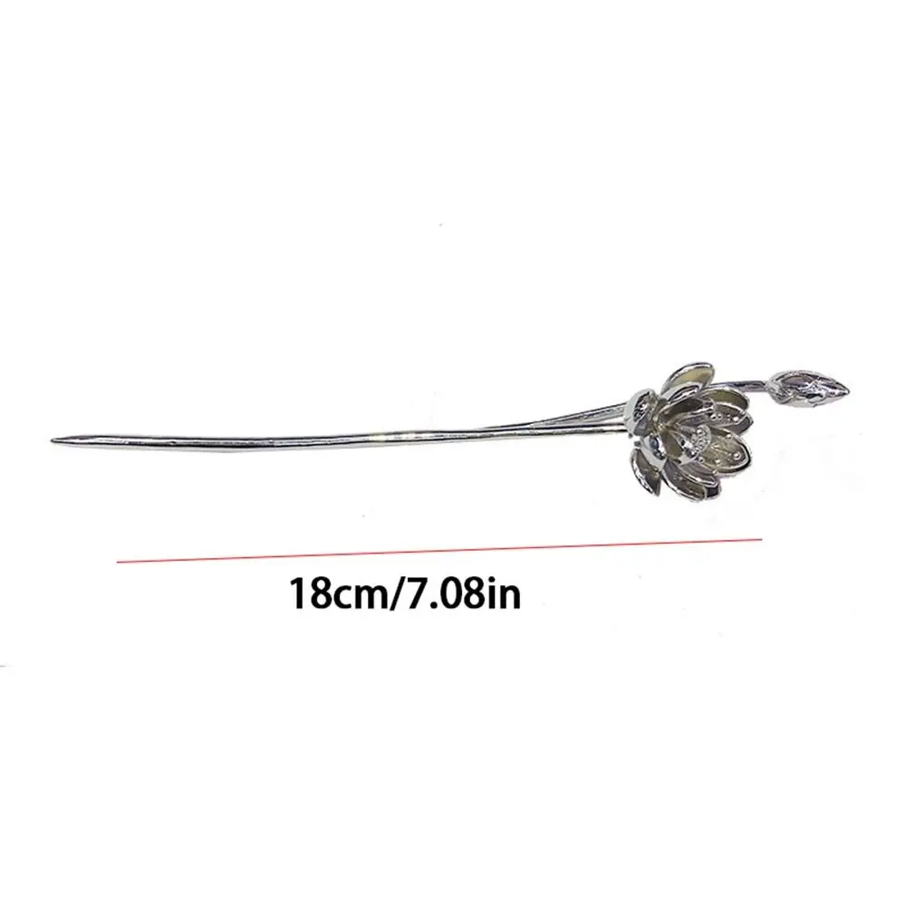Antike Perlen Blumen Haarnadel Chinesischer Stil Metall Stab_voghion.com