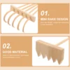3 Pcs Toy Small Rake Office Mini Desk Tabletop Garden Sand Wooden Meditation Rakes 3