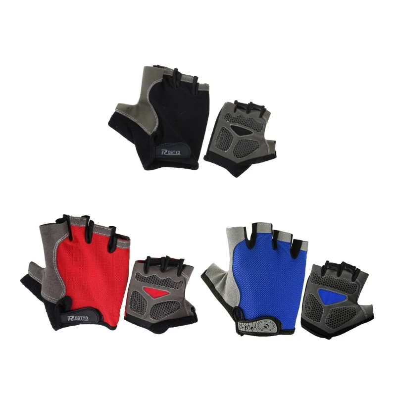 

Cycling Gloves Sport Fitness MTB Bike Gloves Riding Shockproof Silicone Gloves D5QD
