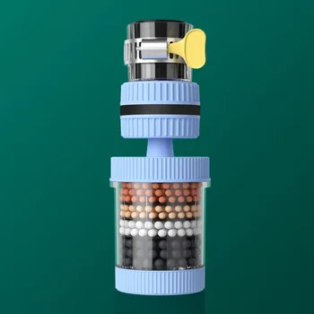 6 ชั้นกรองน้ําแตะเครื่องฟอกอากาศทางการแพทย์หินมะพร้าวถ่านหัวฉีดสําหรับก๊อกน้ําอุปกรณ์ครัวเครื่องกรองน้ําในครัวเรือน 13