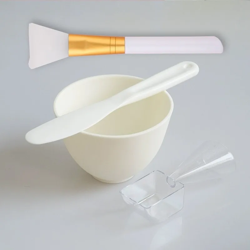Premium Face Mask Brush Set with Mixing Bowl and Soft Facial Applicators - 3/4pcs Makeup Essentials