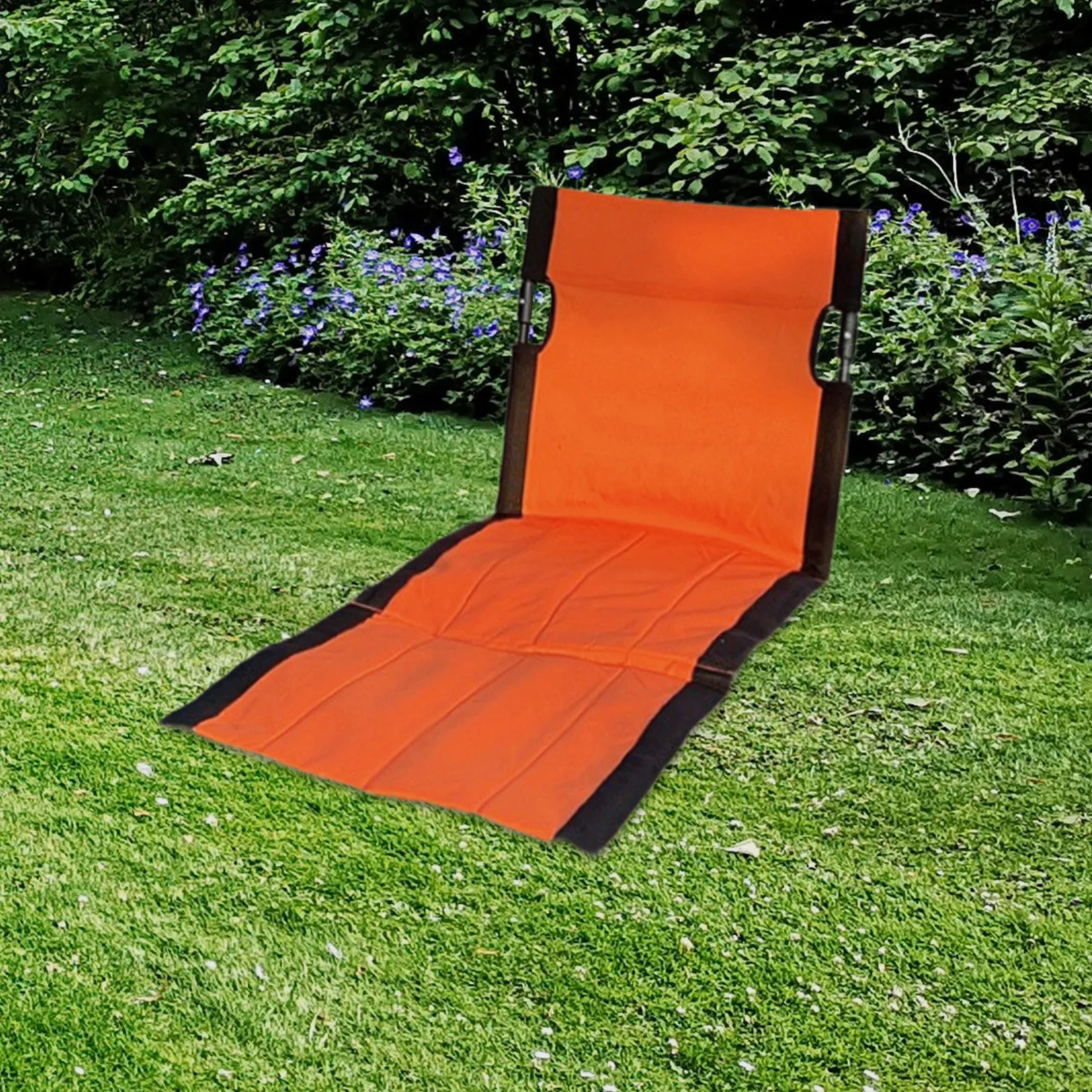 Floor Chair with Back Support Portable Camping folding chair for Lawn Fishing Hiking Bleacher Cushion Seat Pad Outdoor Concerts Yard