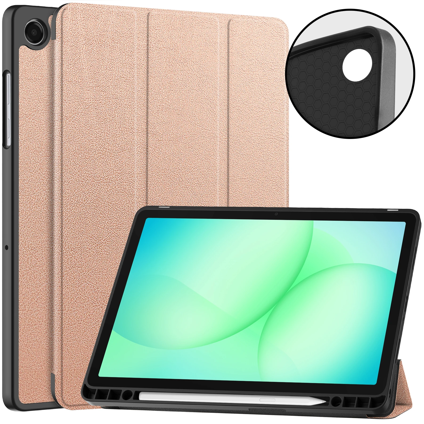 Premium Leather Magnetic Case with Pen Slot