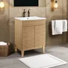 Render Vanity Floor, 24 Inch, Oak/White Sink bathroom vanity  bathroom cabinet  bathroom sink cabinet   bathroom sink cabinet 1