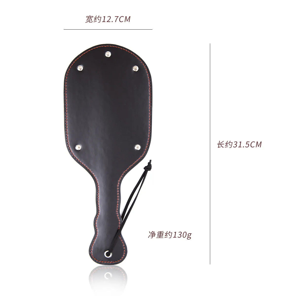 Premium PU Leather Equestrian Paddle ，Faux Leather Horse Riding Whip 4