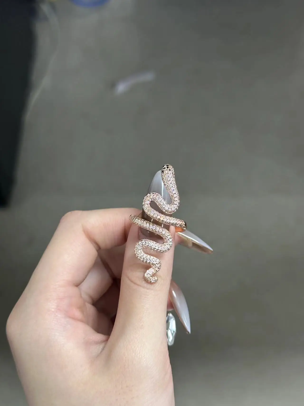 Mildew Taylor Swift Snake Ring Simple Original Design Luxury