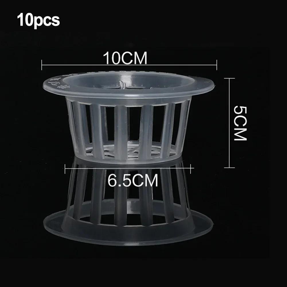 10pcs Plastic Mesh Pots Net Cloning Basket Hydroponic Aquarium Insert Plants Growth Flower Pot Tray Garden Supplies LNY9198 Nursery Pots