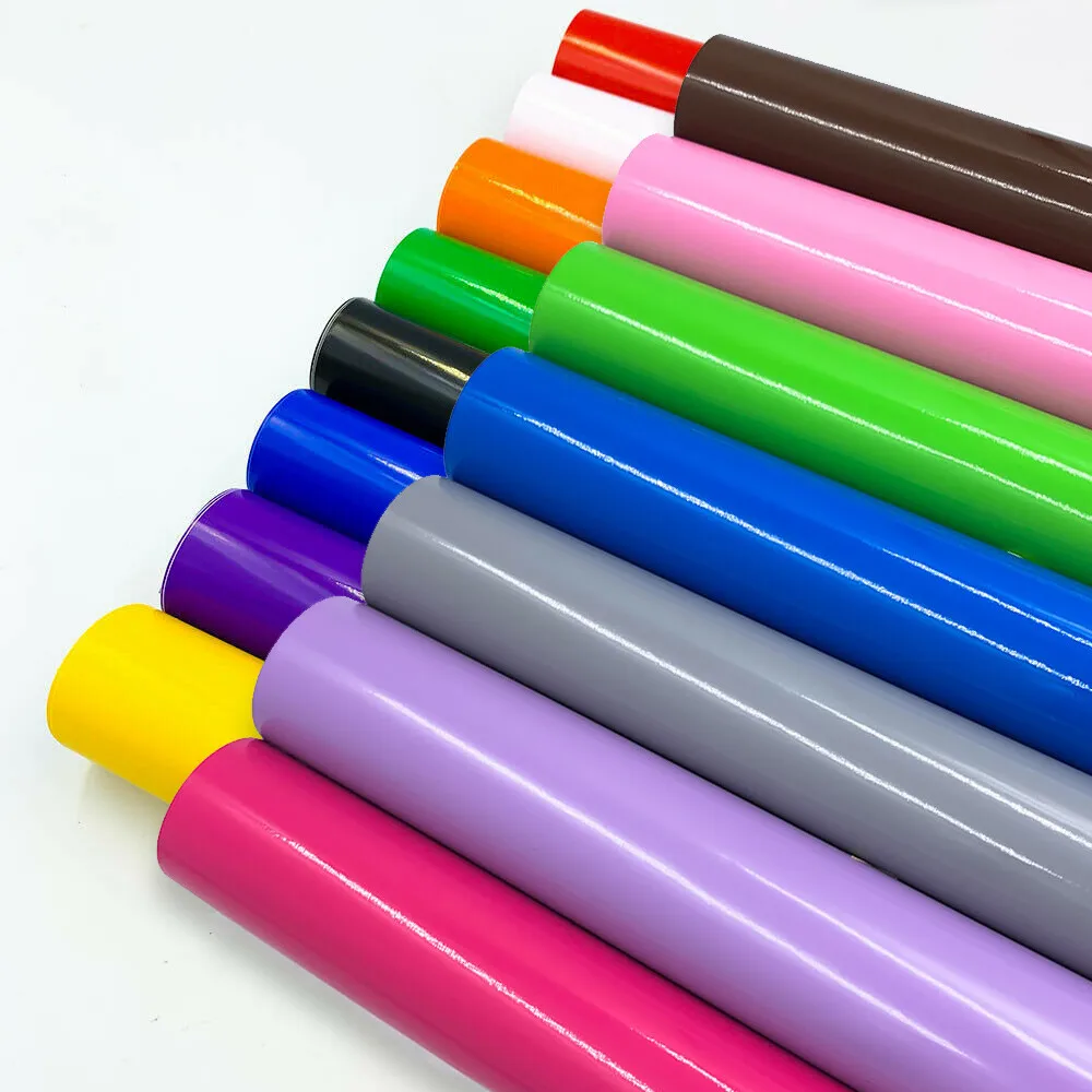 12"x10" Bundle Adhesive Vinyl Sheets 15 Assorted Colors Glossy Vinyl Craft Sign Making for Cutting cut Car/Cup Decal Sticker