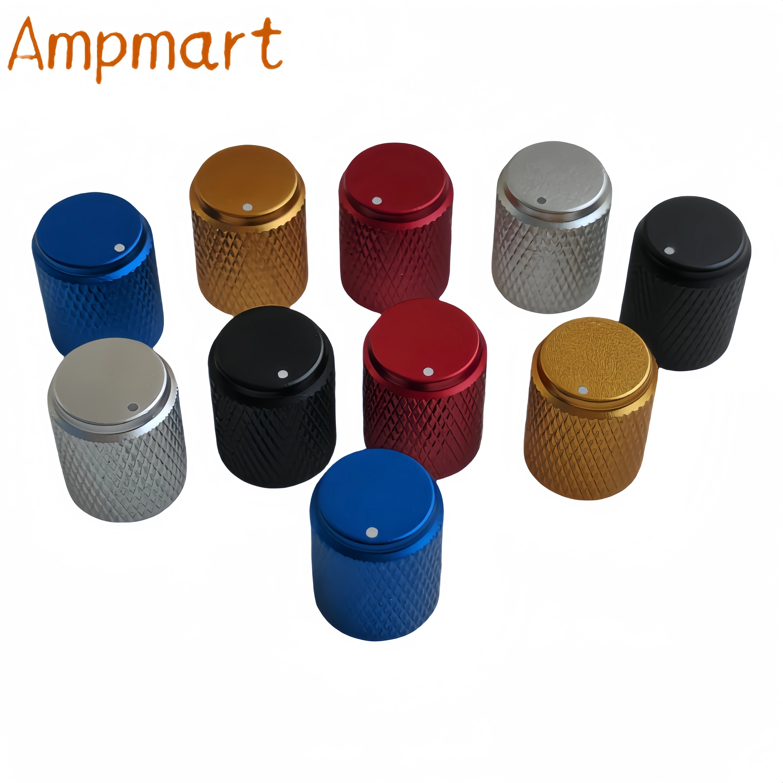 Aluminiumlegierung Drehknopf für Leistungsverstärker HIFI Audio-Verstärker Lautstärke-Potentiometer CD-Knopf 12x15mm 5 Stück – Detail 3