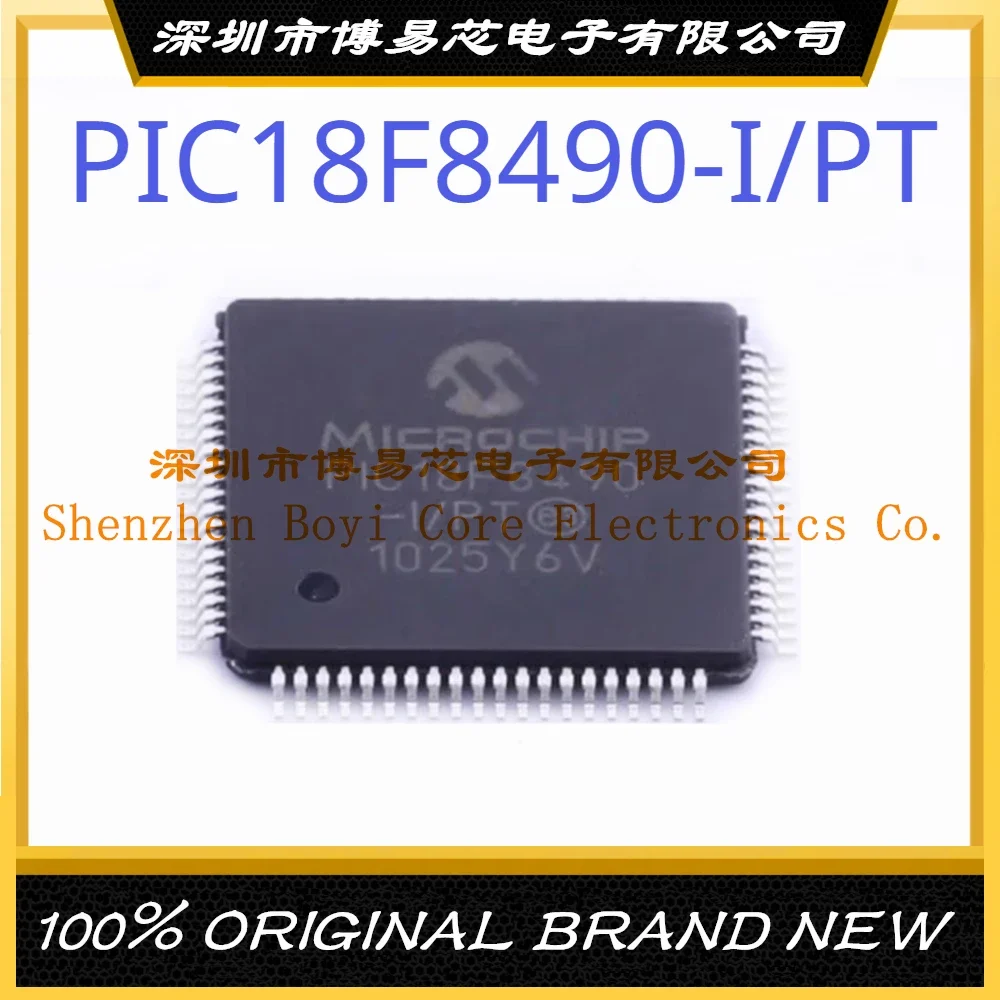 PIC18F8490-I/PT Package TQFP-80 New Original Genuine Microcontroller IC Chip (MCU/MPU/SOC) 1pcs new pic32mx575f512l 80i pt or pic32mx575f512lt 80i pt tqfp 100 32 bit microcontroller mcu