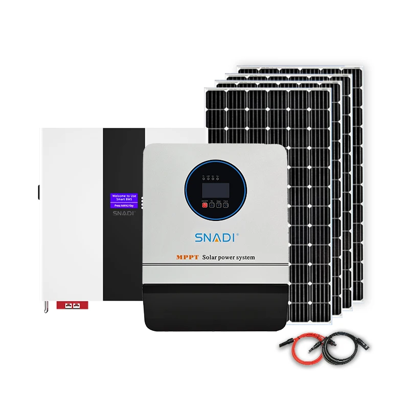 

For High efficiency 5kw solar system solar generators Smart 5000w complete panel system wifi function app for residential