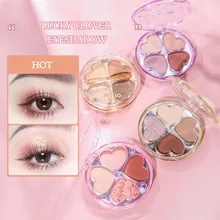 

Lucky Four-leaf Clover Eyeshadow Color Full and Delicate Pearly Matte Long Lasting Professional Eye Shadow Palette